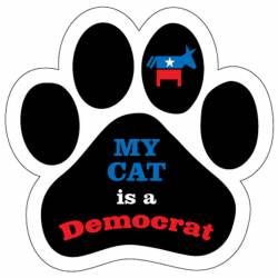 My Cat Is A Democrat - Paw Magnet