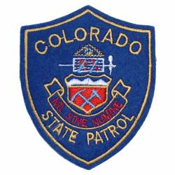 Colorado State Patrol Large - Embroidered Iron-On Patch