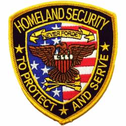 Homeland Security - Embroidered Iron-On Patch