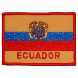 Ecuador - Flag Embroidered Iron-On Patch