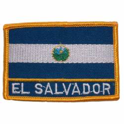 El Salvador - Flag Embroidered Iron-On Patch