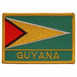 Guyana - Flag Embroidered Iron-On Patch