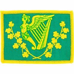 Ireland Forever - Flag Embroidered Iron-On Patch