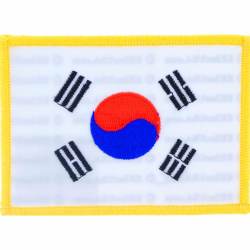 Korea - Flag Embroidered Iron-On Patch
