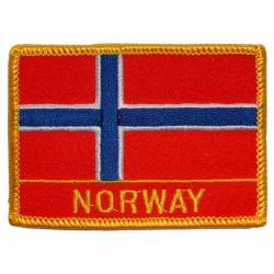 Norway - Flag Embroidered Iron-On Patch