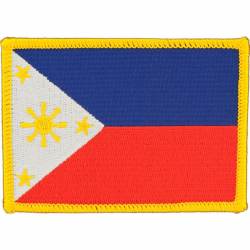 Philippines - Flag Embroidered Iron-On Patch