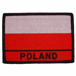 Poland - Flag Embroidered Iron-On Patch