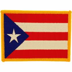 Puerto Rico - Flag Embroidered Iron-On Patch