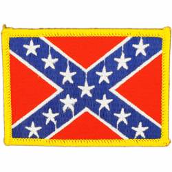 Rebel Confederate - Flag Embroidered Iron-On Patch