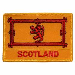 Scotland - Flag Embroidered Iron-On Patch