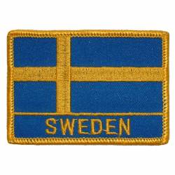 Sweden - Flag Embroidered Iron-On Patch
