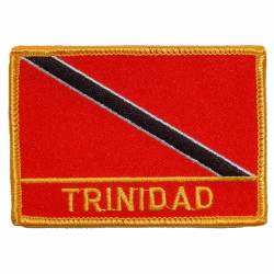 Trinidad - Flag Embroidered Iron-On Patch