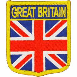 Great Britain - Flag Shield Embroidered Iron-On Patch