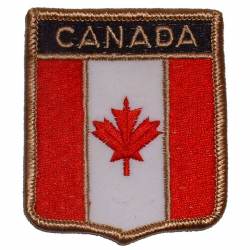 Canada - Flag Shield Embroidered Iron-On Patch