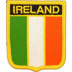Ireland - Flag Shield Embroidered Iron-On Patch