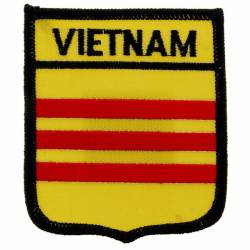 South Vietnam - Flag Shield Embroidered Iron-On Patch