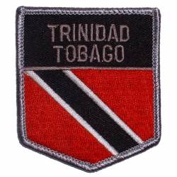 Trinidad Tobago - Flag Shield Embroidered Iron-On Patch