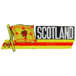 Scotland - Flag Script Embroidered Iron-On Patch