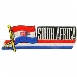 South Africa - Flag Script Embroidered Iron-On Patch