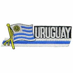 Uruguay - Flag Script Embroidered Iron-On Patch