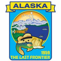 Alaska The Last Frontier - State Historical Embroidered Iron-On Patch