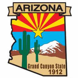 Arizona - State Historical Embroidered Iron-On Patch
