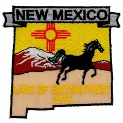 New Mexico - State Historical Embroidered Iron-On Patch