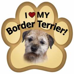 I Love My Border Terrier - Paw Magnet