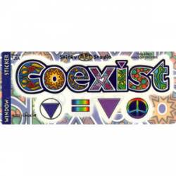 Coexist Be Tolerant - Vinyl Sticker