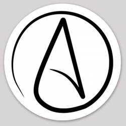 Universal Atheist Symbol - Vinyl Sticker