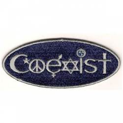 Coexist - Embroidered Iron On Patch