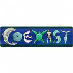Coexist With Sea Life - Bumper Sticker