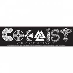 Coexist or Coextinct Original - Mini Sticker