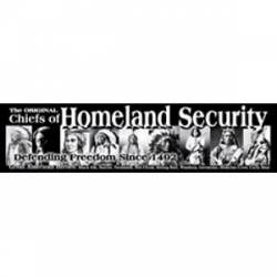 Original Homeland Security - Bumper Sticker