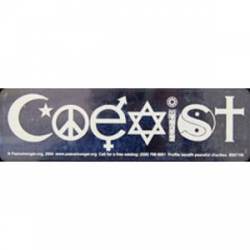 Coexist - White Decal