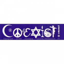 Coexist Hindu Unitarian - Bumper Sticker