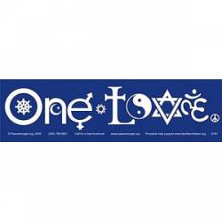 One Love - Bumper Sticker