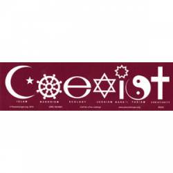Coexist Buddhist Baha'i - Bumper Sticker