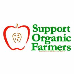 Support Organic Farmers - Vinyl Sticker
