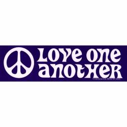 Peace Sign Love One Another - Bumper Sticker
