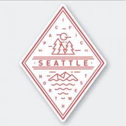 Seattle Washington Pacific Northwest Diamond - Vinyl Sticker