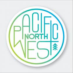 Pacific Northwest PNW Icon - Vinyl Sticker