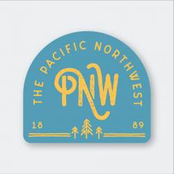 The Pacific Northwest PNW 1889 - Vinyl Sticker
