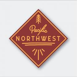 Pacific Northwest Diamond - Vinyl Sticker