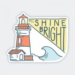 Shine Bright Light House - Vinyl Sticker