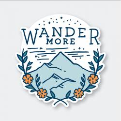 Wander More Mountains - Vinyl Sticker