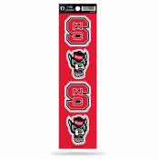 North Carolina State University Wolfpack - Set Of 4 Quad Sticker Sheet