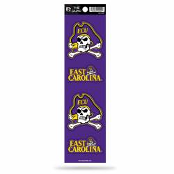East Carolina University Pirates - Set Of 4 Quad Sticker Sheet