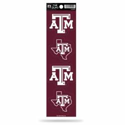 Texas A&M University Aggies - Set Of 4 Quad Sticker Sheet