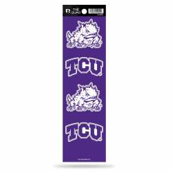 Texas Christian University Horned Frogs - Set Of 4 Quad Sticker Sheet